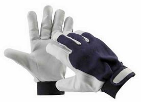 CERVA - PELICAN BLUE rukavice kozinka kombinované, suchý zip - velikost 7